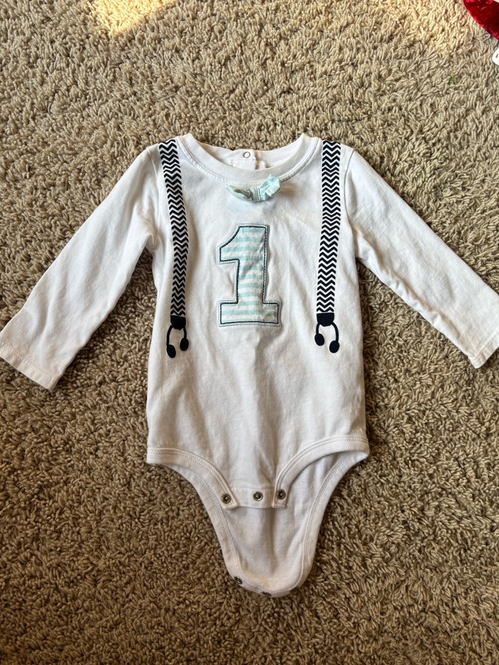 1st Birthday White Baby One-Piece Bodysuit